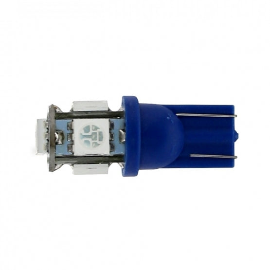 5 High Power LED 360 Degree 194 Bulb - Blue (2-Pack)