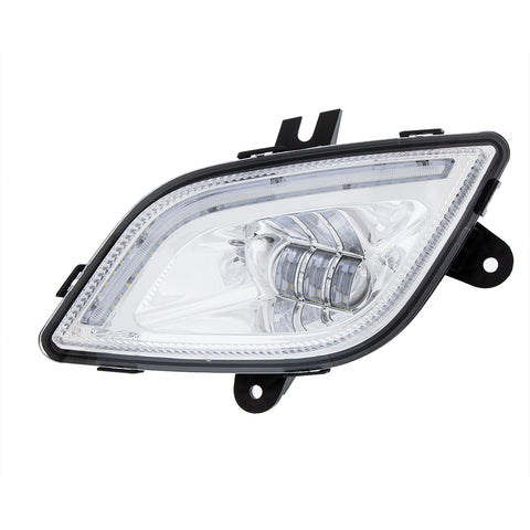 34 LED Chrome Fog Light With LED Light Bar For 2018-2024 Freightliner Cascadia - Driver