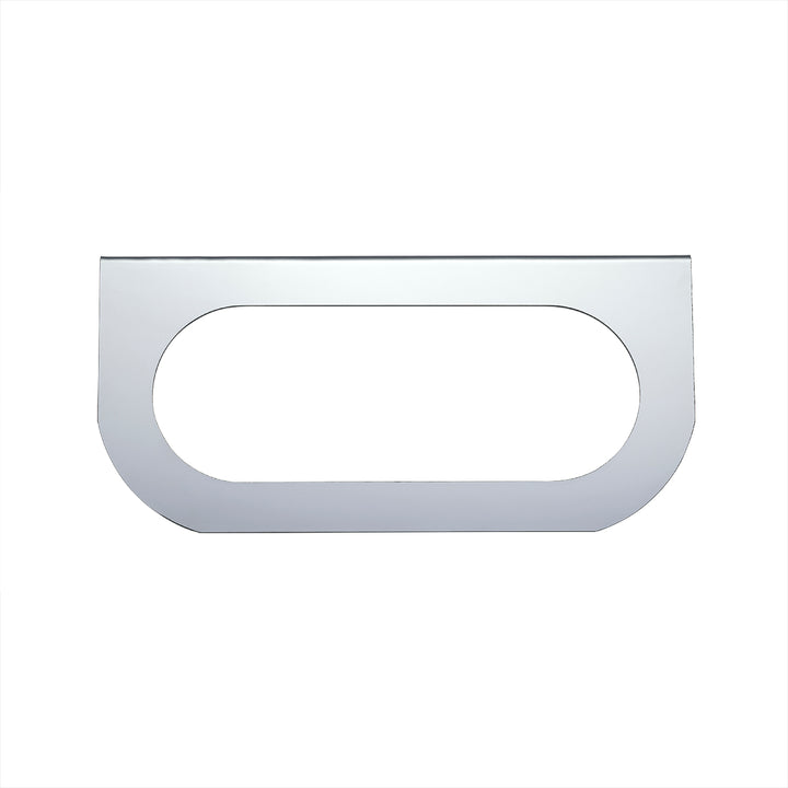 Stainless Light Bracket With Single Oval Light Cutout