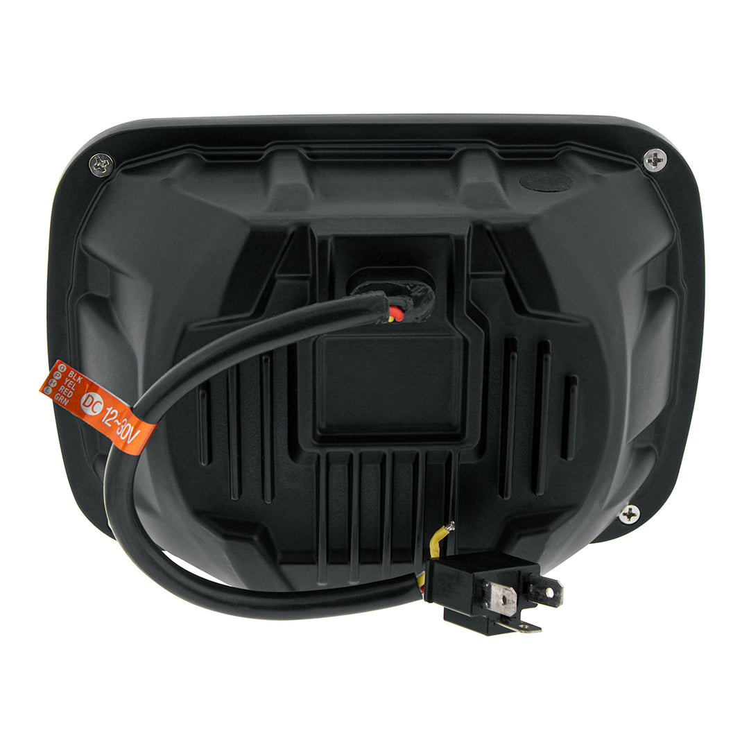 ULTRALIT - Heated 5"X7" LED Headlight With White Position Light