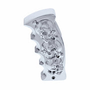 Skulls Pistol Grip Gearshift Knob - Chrome