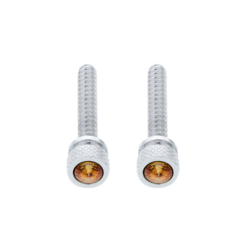 Chrome Long Dash Screw With Copper Crystal For Freightliner (2-Pack)