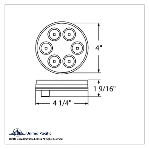 6 LED 4" Back-Up Light