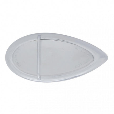 39 LED Flush Mount "Teardrop" Light (Stop, Turn & Tail) - Red LED/Chrome Lens