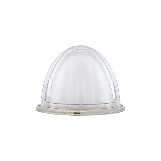 9 LED Dual Function GloLight Watermelon Cab/Auxiliary Light - Amber LED/Clear Lens