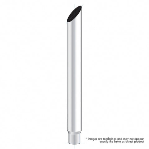 8" Mitred Reduce To 5" O.D. Bottom Exhaust - 36" L