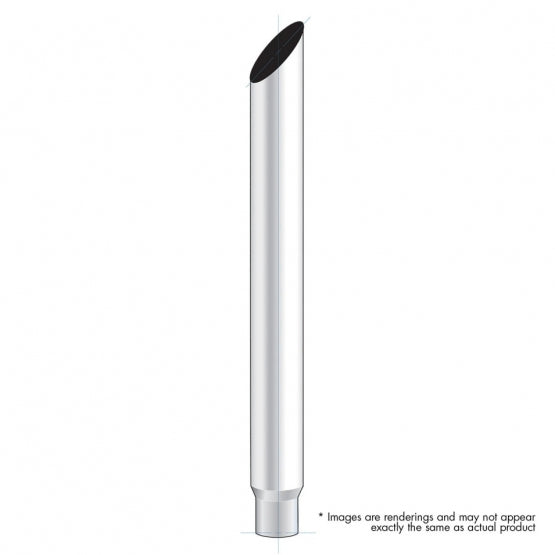 8" Mitred Reduce To 5" O.D. Bottom Exhaust - 36" L