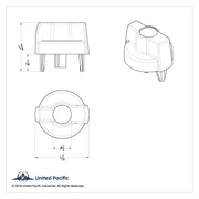 Wiper Dial Knob For Kenworth - Blue Crystal