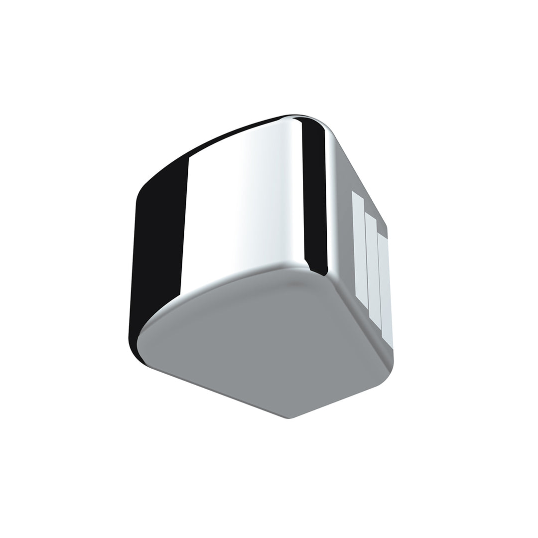 Chrome Plastic A/C &amp; Heater Slider Control Knob For Kenworth/Freightliner - Plain (Card Of 3)