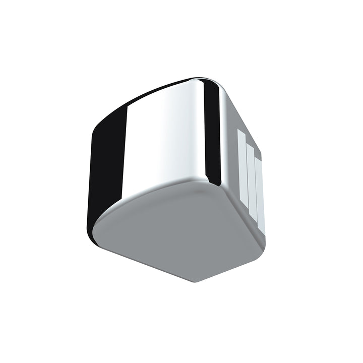 Chrome Plastic A/C &amp; Heater Slider Control Knob For Kenworth/Freightliner - Plain (Card Of 3)