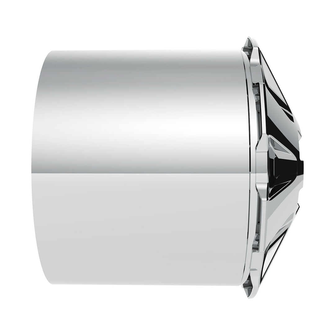 Rubicon Rear Axle Cover Kit With 33mm Thread-On Nut Covers-Chrome