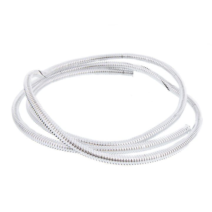 72" Long Chrome Wire Loom - 1/4" Diameter