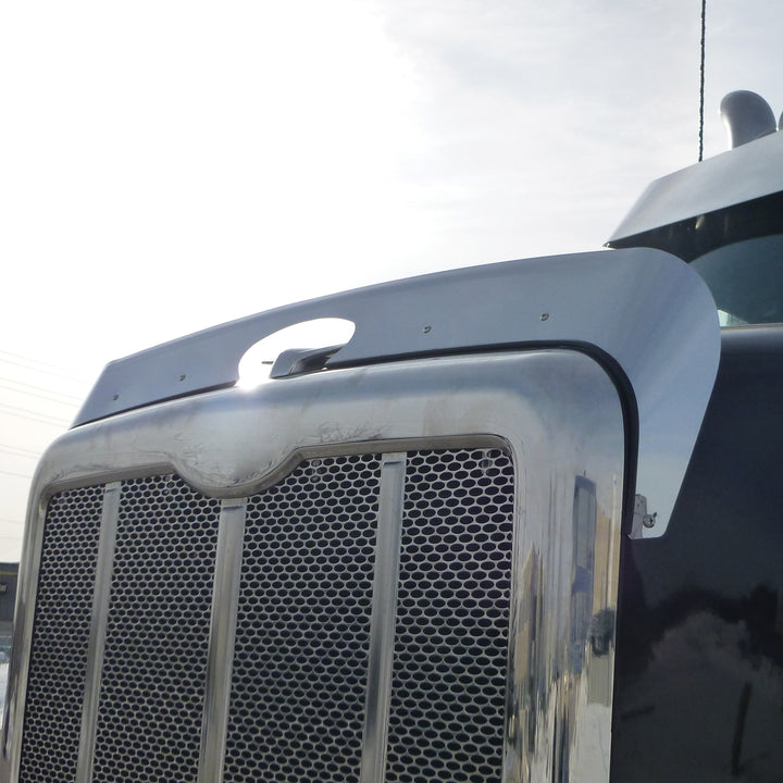 430 Stainless Steel Bug Shield For 2014+ Peterbilt 567