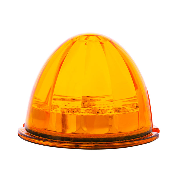 17 LED Reflector Watermelon Maze Cab Light - Amber LED/Amber Lens