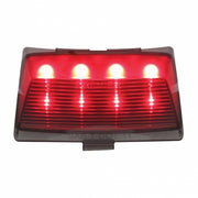 8 LED Fender Tip Light For Harley Motorcycle- Red LED/Smoke Lens