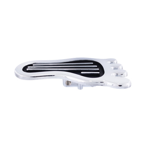 Chrome Barefoot Shape Dimmer Switch Cover