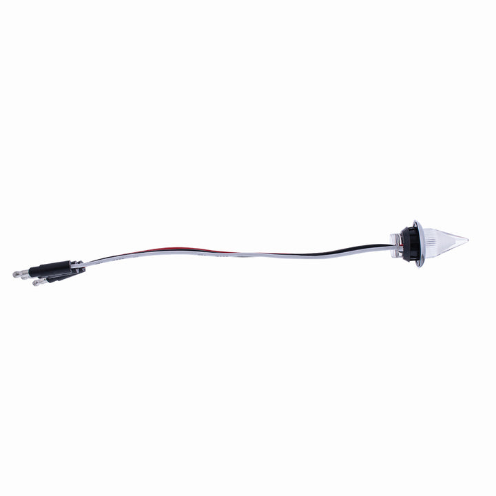 4 LED Dual Function 3/4" Mini Spike Light With SS Bezel (Clearance/Marker) - Blue LED/Clear Lens