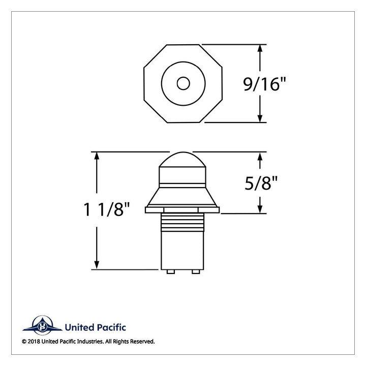 Mini Pilot Light - Blue (Card of 2)