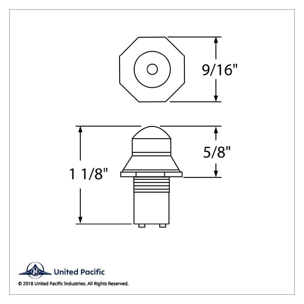 Mini Pilot Light - Blue (Card of 2)