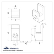 Peterbilt Sleeper Curtain Hook (Card of 2)