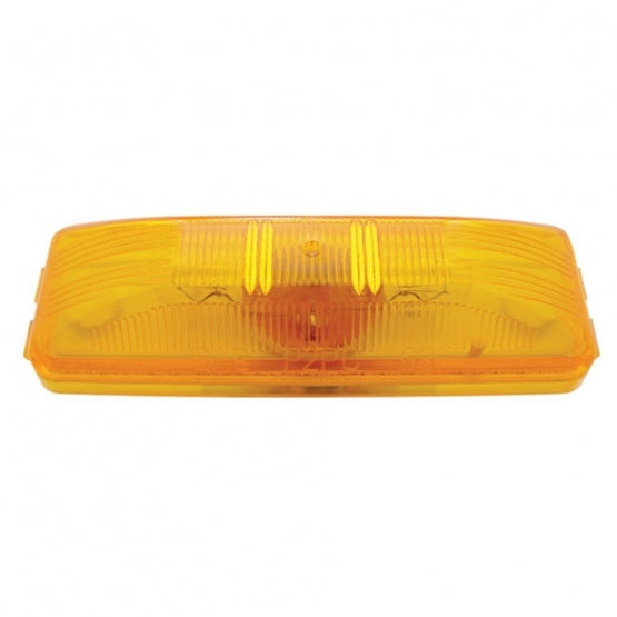Dual Bulbs Rectangular Light (Clearance/Marker) - Amber Lens