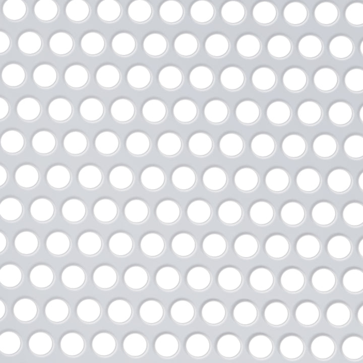 430 Stainless Grille Mesh For Peterbilt 379 With Extended Hood - Alternating Round Holes