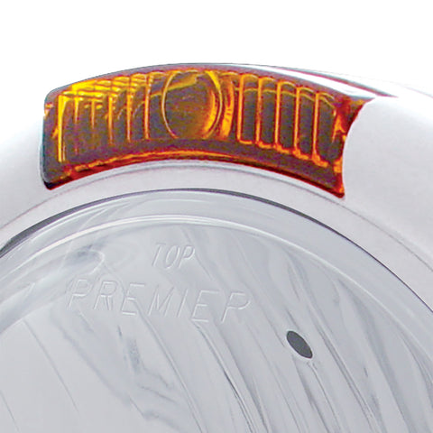 Chrome Classic Headlight Crystal H4 Bulb & Turn Signal - Amber Lens