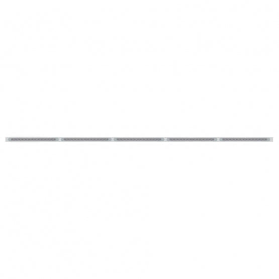 94" Stainless Light Bracket With 5X 23 SMD LED 17-1/4" Light Bars & Bezels - Red LED/Clear Lens