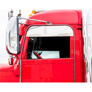 Stainless 7" Chopped Window Trim For 2005+ Peterbilt 379/386/389
