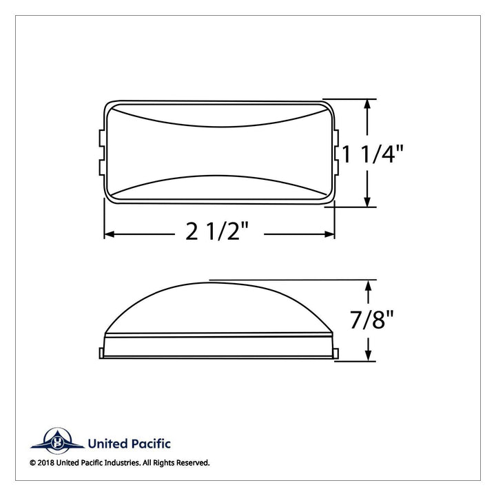 Rectangular Utility Light (Clearance/Marker) - Clear