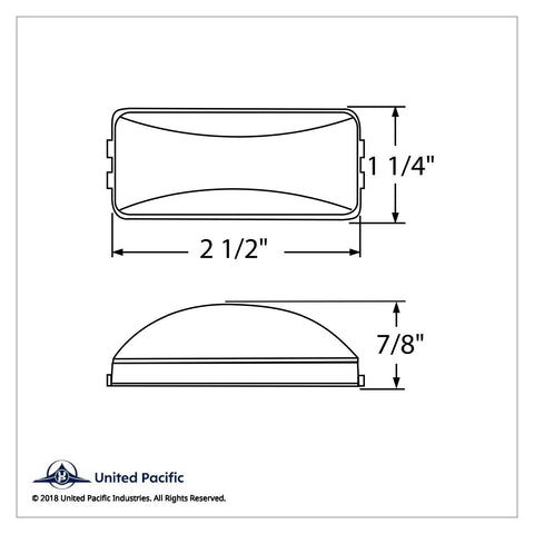Rectangular Utility Light (Clearance/Marker) - Clear