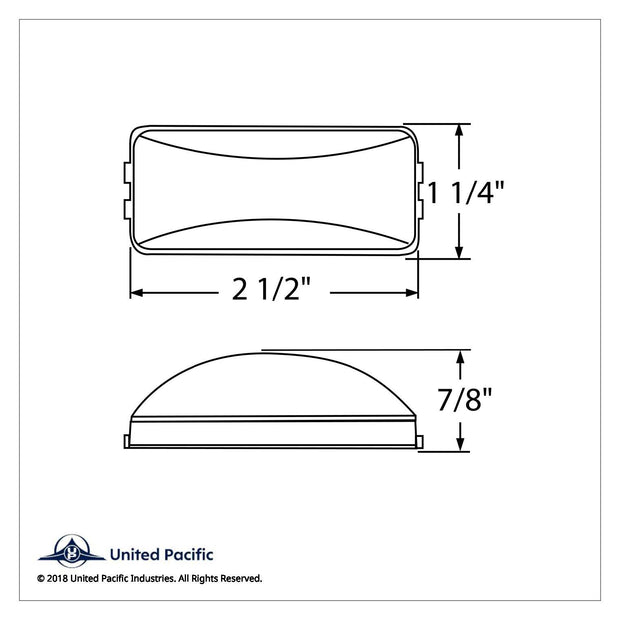 Rectangular Utility Light (Clearance/Marker) - Clear