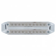 Dual 10 LED 6-1/2" Turn Signal Light Bars - Amber LED/Clear Lens