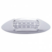12 LED Maverick Light (Clearance/Marker) With Reflector - Amber LED/Clear Lens