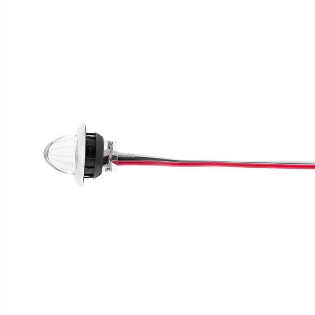 4 LED Dual Function 3/4" Mini Watermelon Light (Clearance/Marker) - Amber LED/Clear Lens