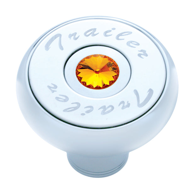 "Trailer" Deluxe Air Valve Knob - Amber Crystal