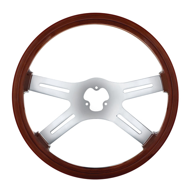 18" Chrome 4 Spoke Steering Wheel