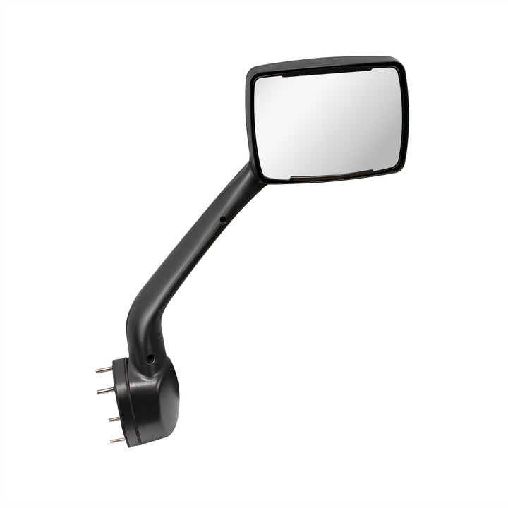 Chrome Hood Mirror Assembly W/ Sequential LED Turn Signal For 2013-2021 Kenworth T680 &amp; Peterbilt 579 - Passenger