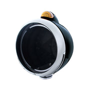 Black Guide 682-C Headlight No Bulb With Dual Mode LED Signal - Amber Lens
