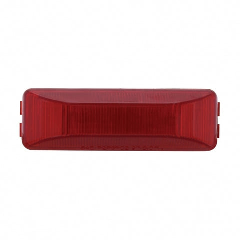 Rectangular Light Kit (Clearance/Marker) With Chrome Bracket - Red Lens