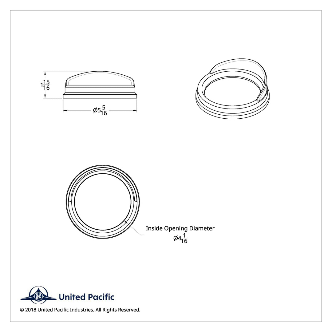 Speed/Tachometer Gauge Bezel With Visor For Kenworth - Classic Design