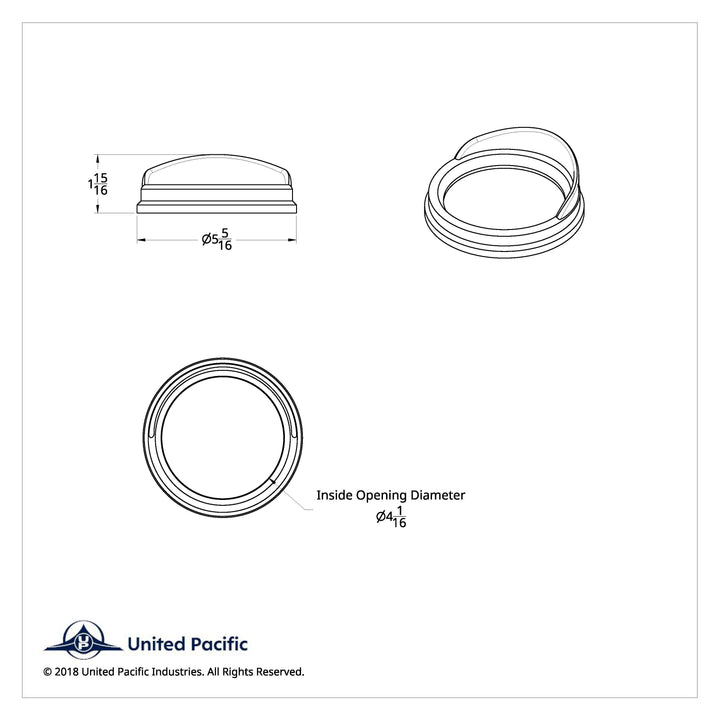 Speed/Tachometer Gauge Bezel With Visor For Kenworth - Classic Design