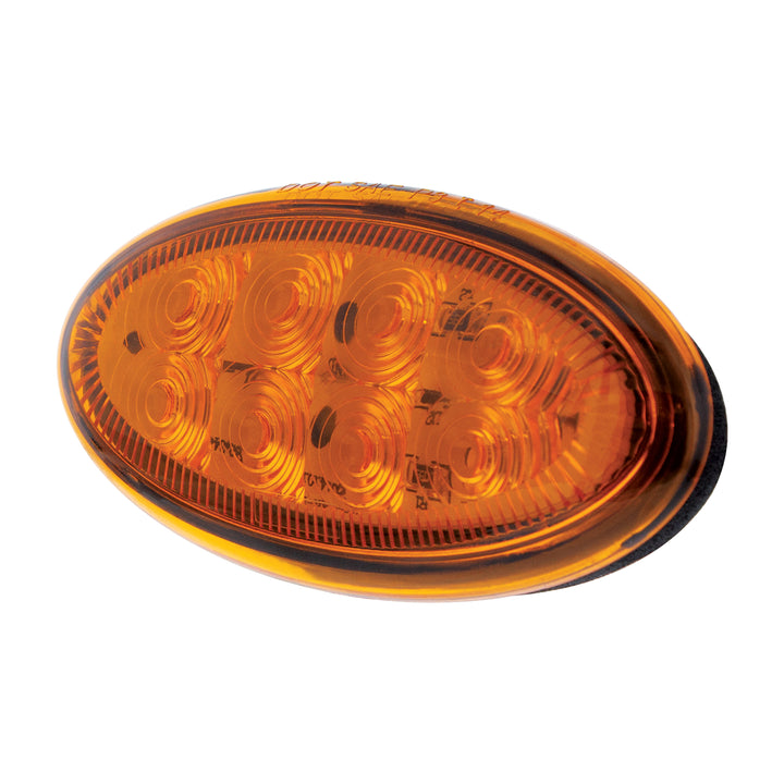 8 LED Fender Parking &amp; Turn Signal Light For Peterbilt 386 (2006-2014) &amp; 387 (2006-2010)-Amber LED/Amber Lens