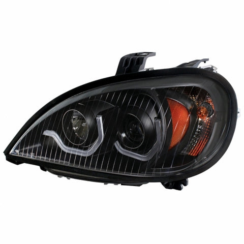 Blackout Projection Headlight With Dual Function Light Bar For 2001-2020 Freightliner Columbia - Driver