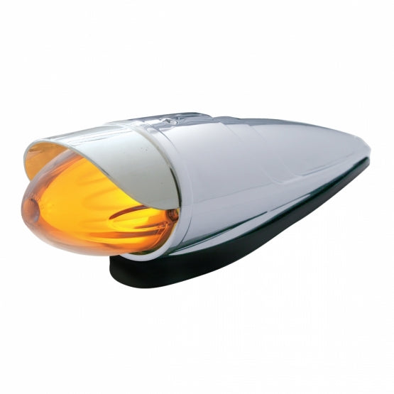 9 LED Dual Function GloLight Watermelon Grakon 1000 Cab Light Kit With Visor - Amber LED/Clear Lens