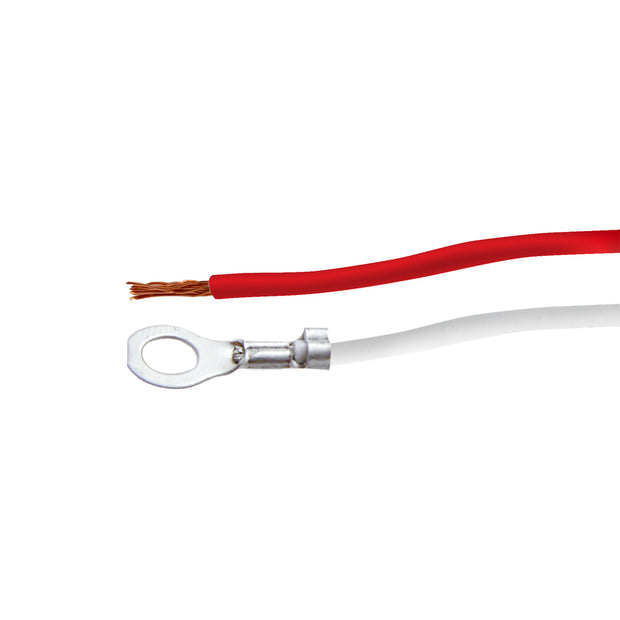 2 Wire Pigtail With 2 Prong Right Angle Plug - 12" Lead (10-Pack)