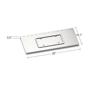 Stainless Single License Plate/Swing Plate For Kenworth W900 With Texas Style Bumper
