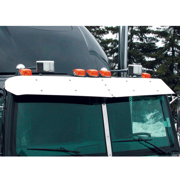 430 Stainless Plain Style Sunvisor For 2002-18 Western Star Constellation/4700 With OE Visor