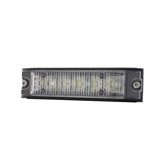 6 High Power LED Low Profile Warning Lighthead - White LED