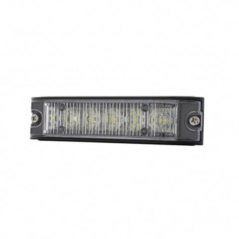 6 High Power LED Low Profile Warning Lighthead - White LED